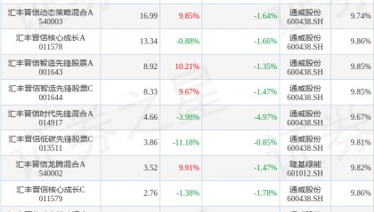 陆彬2026年一季度表现，汇丰晋信低碳先锋股票A基金季度跌幅0.73%