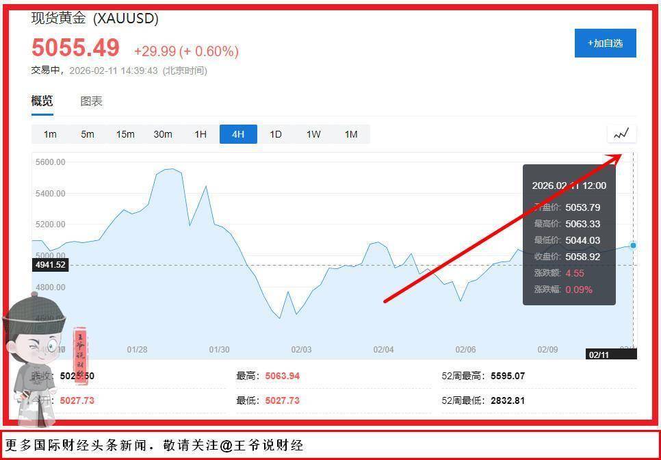 反弹！最高到5063美元！现货黄金向上触及5050美元！普通人还能跟风赚吗？