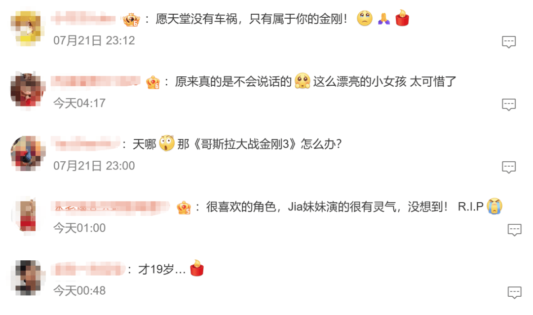 知名女演员因车祸去世，年仅19岁